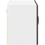  Zidni stakleni ormarić Lucca 2 pcs Smeđi hrast 60 x 31 x 40 cm | shoptok.hr