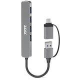 Port Designs USB-C / USB-A vers 4 ports USB-A 3.0 5Gbps Slim HUB | ePonuda.com