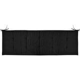  Jastuk za vrtnu klupu crni 150 x 50 x 3 cm od tkanine Oxford | shoptok.hr