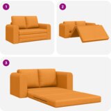 vidaXL Sofa na podu krevet 2-u-1 Tamnožuta 148x71x83 cm Tkanina | shoptok.hr