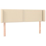Maison Chic Vzglavna omarica - Nočna omarica - Posteljna omarica z ušesi krem 147x16x78/88 cm blago, (21708772) Cene