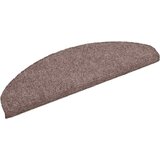  Prostirke za stepenice, samoljepljive, 15 kom, 65x21x4 cm, svijetlosmeđe, poluokrugle, velike | shoptok.hr