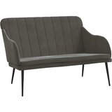 Klupa tamnosiva 110 x 76 x 80 cm baršunasta | Shoptok.si