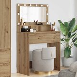 vidaXL Toaletne mize za spalnice Umetni hrast 80 x 39,6 x 135 cm | Shoptok.si