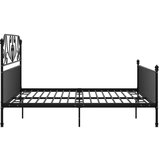  Za krevet crni metalni 200 x 200 cm | shoptok.hr