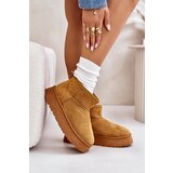 EVENTO Low women's snow boots on a platform insulated with Camel Saldren fur | Eponuda.ba