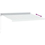 Tenda zložljiva tenda antracit in bela 3,5x2,5 m tkanina in aluminij | Shoptok.si