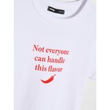 Sinsay Pamučna majica s natpisom | shoptok.hr