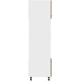 Ormarić za mikrovalnu pećnicu "Lyon" Dimljeni hrast 60x57x207 cm Inženirsko drvo | shoptok.hr