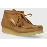 Clarks Originals Kožne cipele Wallabee Boot za žene, boja: smeđa, ravni potplat, 26175840