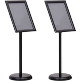  Stalci za plakate 2 pcs Crna 45 x 32,7 x 108 cm Aluminij | shoptok.hr