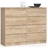 AKORD KOMODA K 120 cm 8 PREDALNIKOV OAK SONOMA, (21702944) | Shoptok.si
