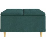  Otoman za pohranu Tamnozelena 80 x 80 x 45 cm tkanina | shoptok.hr