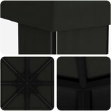 Gazebo 4 × 3 m Crna Poliester i čelik 190 gsm | shoptok.hr