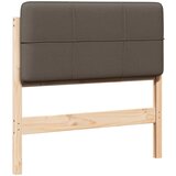  Tapecirani uzglavlje Smeđa i taupe 100 cm Čvrsto borovo drvo | Eponuda.com