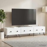 TV ormar s ladicama Bijela 147 x 34,5 x 30 cm Konstruirano drvo u