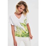 Marisse Cotton Blouse With Ruffled Sleeves, White | Shoptok.si