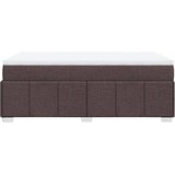  Krevet box spring s madracem tamnosmeđi 120 x 190 cm od tkanine | shoptok.hr