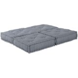  2-sedežni modularni pouf kavč preklopni siv tkanina, (22046048) | Shoptok.si