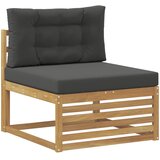  Set vanjskih sofa 10 kom. Bijela i antracit Čvrsto drvo akacije | shoptok.hr