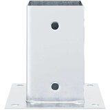  Postolja za stupove kvadratna 12 kom 81x81 mm pocinčani čelik | shoptok.hr