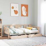 vidaXL Dnevna postelja s predali 90x190cm trdna borovina | Shoptok.si