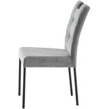 Lesnina XXXL stol, kovina, tekstil siva | Shoptok.si