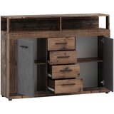 MID.YOU KOMODA, antracit, stari hrast | Shoptok.si