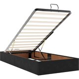vidaXL Otomanski posteljni okvir z vzmetnico črn 90x200 cm žamet | Shoptok.si