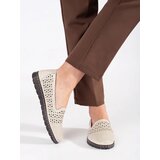 GOODIN Openwork shoes beige | Shoptok.si