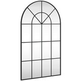 Maison Chic Stensko Ogledalo - Zrcalo - Kozmetično ogledalo črno 60x100 cm obokano železo, (21697780) | Shoptok.si