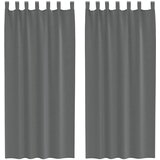 Voile zavjese s petljama 2 kom tamnosive 140x225 cm | shoptok.hr