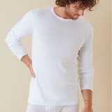 MarcLuis Moška majica dolg rokav - bela | Shoptok.si