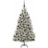  Umjetno božićno drvce Zelena i bijela 180 cm PVC i metal | Eponuda.com