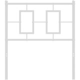  Metalno uzglavlje za krevet, bijelo, 75 cm | shoptok.hr