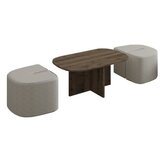 Hanah home set stolića za kafu, 2 dijela, krem Slike