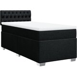  Krevet s oprugama i madracem crni 90x200 cm od tkanine | shoptok.hr