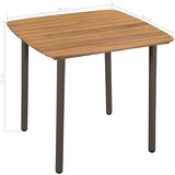  5-dijelni vrtni blagovaonski set od poliratana crni | shoptok.hr