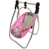 Doll Swing Feeding Chair Alice Stars Gray-Pink | shoptok.hr