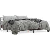  Okvir za krevet smeđi hrast 200x200cm konstruirano drvo i metal | shoptok.hr