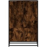  Visoka ploča dimljeni hrast 68x35x106,5cm izrađeno drvo i metal | shoptok.hr
