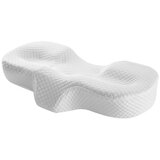 INF Metuljast anatomski vzglavnik iz spominske pene za vrat, snemljiv ovoj White, (5000309253) | Shoptok.si
