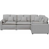  Modularna sofa s jastucima, tkanina, oblak sive boje Siva | shoptok.hr