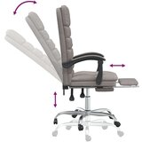  Masažni pisarniški stol taupe blago, (20669303) | Shoptok.si