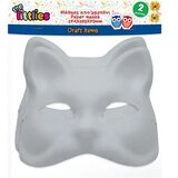 Luna The Littlies: 2-delni set belih papirnatih obraznih mask za okraševanje mačje oblike | Shoptok.si