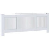 vidaXL Pokrov radiatorja 2 pcs Bela 205x20.5x81.5cm Konstruiran les | Shoptok.si