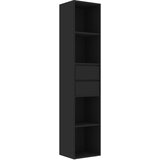 Furnova Knjižna omara črna 36x30x171 cm iverna plošča, (21951026) | Shoptok.si