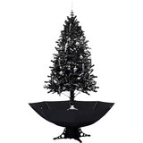  Božićno drvce koje sniježi sa stalkom crno 190 cm PVC | shoptok.hr