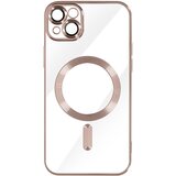 AVIZAR MagSafe ovitek za iPhone 14 Silikonska zašcita kamere Outline Chrome Roza, (20575178) Cene