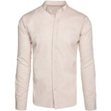 DStreet Koszula męska casualowa beżowa | Shoptok.si